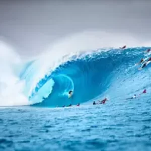 Surfing in Fiji