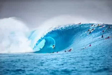 Surfing in Fiji