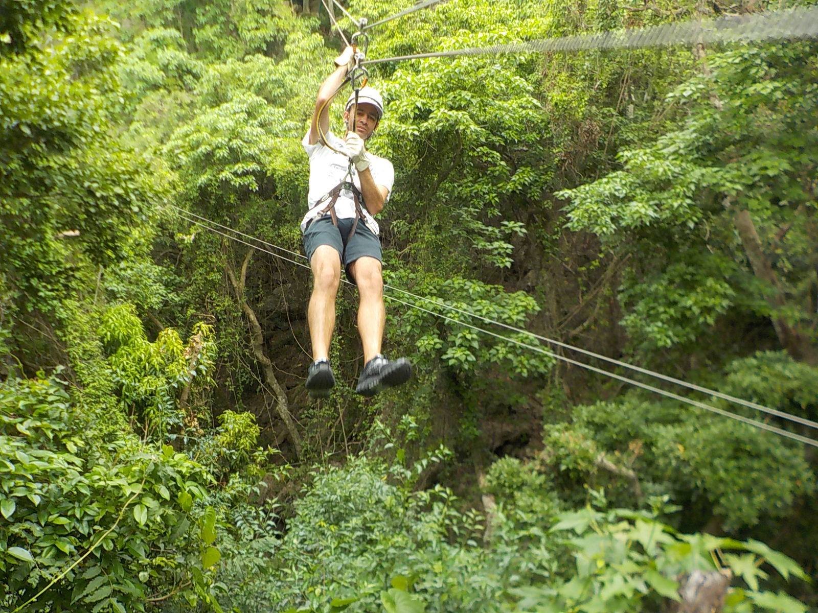 Day 1: Zipline Adventure + Cave & Jungle Exploration (6 Hours)